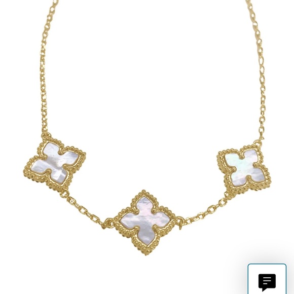 Adornia brand mother of pearl bracelet. 3 stones that are set in white silver. - Picture 2 of 6